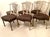 Vintage Hepplewhite Style Intricate Shield Back Set of Six Chairs Mint Condition For Sale - Image 4 of 18