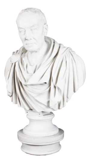 Bust of Roman Statesman Julius Caesar, 20th Century, Composite Marble
