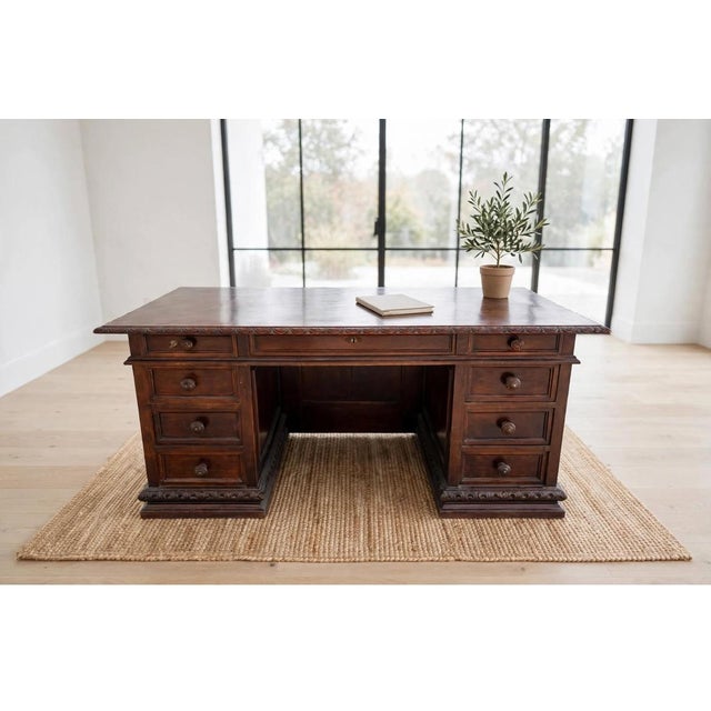 Wood Antique Empire Style Walnut Countertop Desk, 1890s For Sale - Image 7 of 7