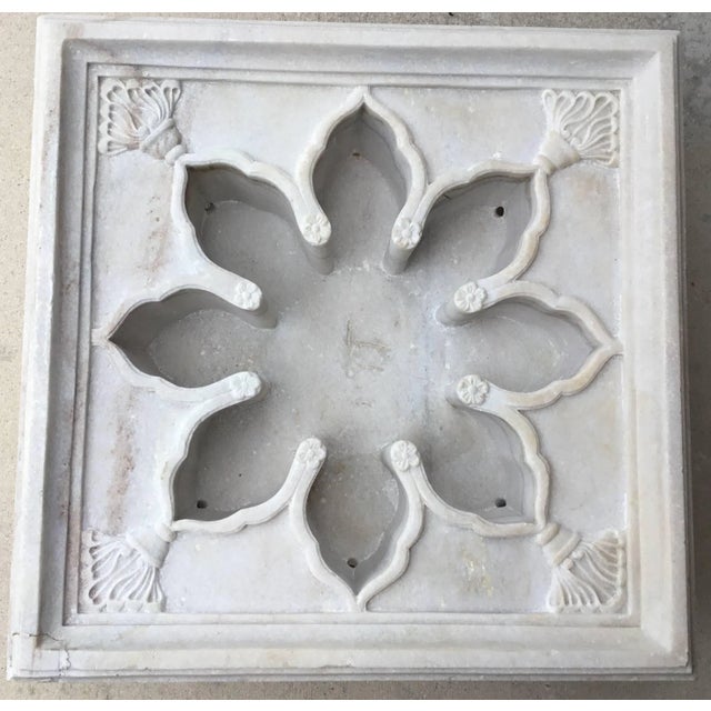 Vintage Carved Marble Fountain or Planter For Sale - Image 10 of 11