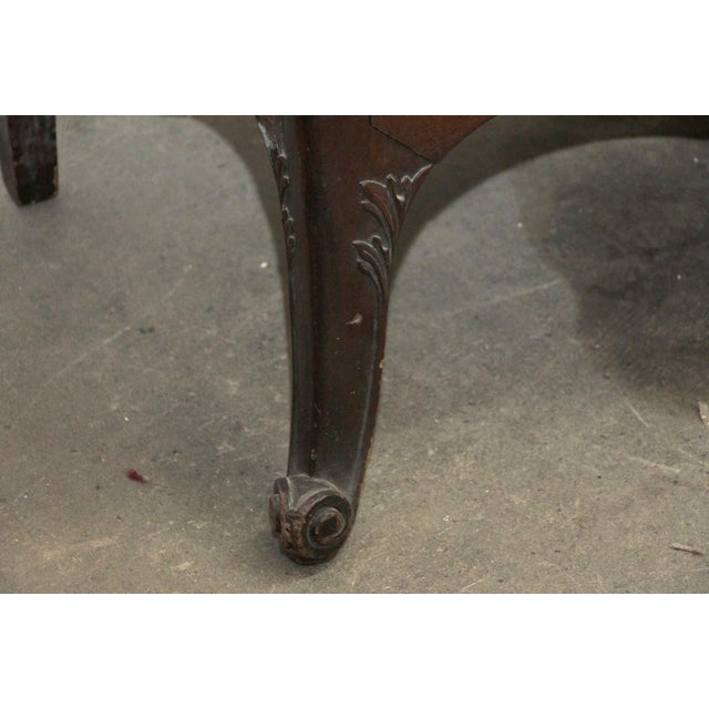 Antique Queen Anne Mahogany Vanity Dresser For Sale - Image 13 of 14