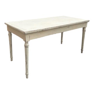 Vintage Distressed Desk Table For Sale