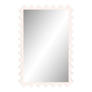 Fleur Home Garden District Magazine Rectangle Mirror in Frosted Petal, 24x35.5 For Sale