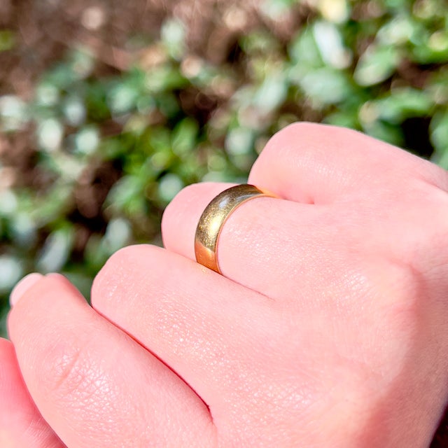 Late 20th Century Victorian Gold Band, Size 6.5 For Sale - Image 10 of 12
