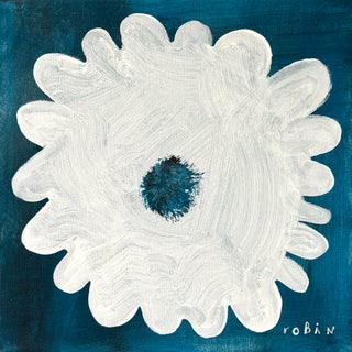 Flower Twenty One. Small Painting by Robin Zingone For Sale