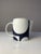 Dark Blue and White Teapot with Geometry Print by Verner Panton for Menu For Sale - Image 10 of 11