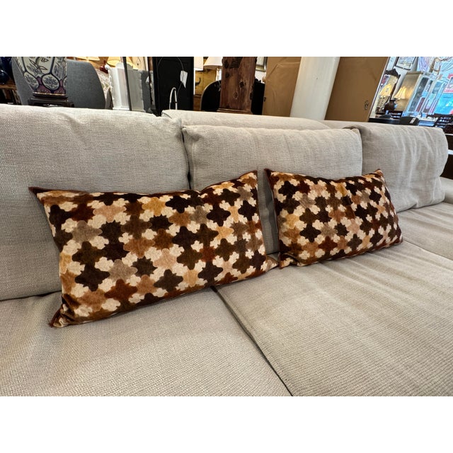 Design Plus Gallery presents a Pair of Florentine Grenade Lumbar Pillows by Iosis for Yves Delorme. These pillows have...