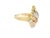 1990s 14k Yellow Gold Baguette and Round Diamond Cluster Ring, Size 7.25 For Sale - Image 4 of 12