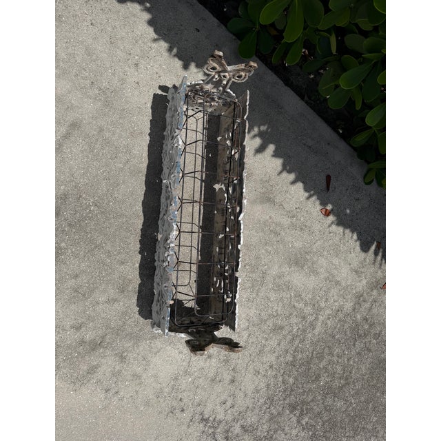 Vintage Cast Iron Grapevine Motif Jardiniere Planter For Sale - Image 10 of 12