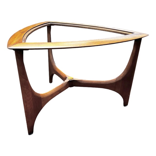 Mid Century Modern Triangle Side Table | Silhouette Series by Lane For Sale