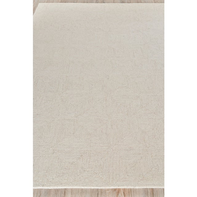 Transitional Exquisite Rugs Caprice Tufted New Zealand Wool & Cotton Beige/Ivory Rug-8'X10' For Sale - Image 3 of 7