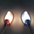 Pink & Blue Wall Lamps, 1950s, Set of 2 For Sale - Image 11 of 18