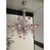Chandelier in Transparent and Pink Murano-Style Glass with Flower and Leaf Motifs by Simoeng For Sale - Image 12 of 13