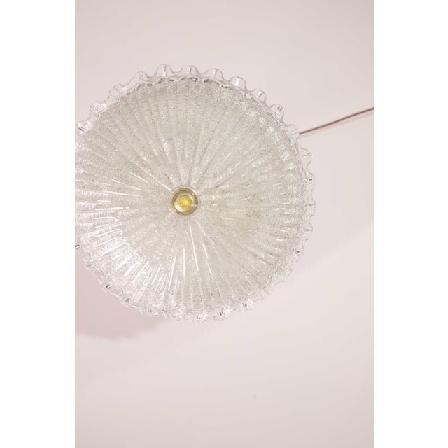 Italian Transparent Murano Glass Ceiling Fixture, 1970 For Sale - Image 11 of 12