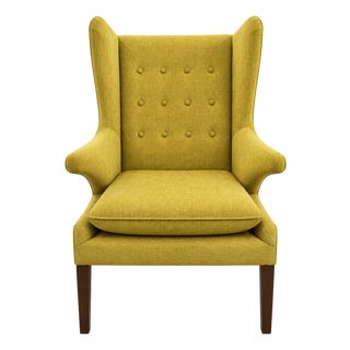 Lemon Wingback Accent Chair For Sale