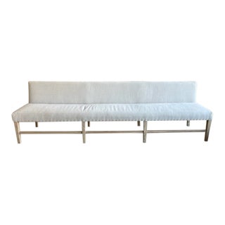 Contemporary Light Gray Kitchen Bench For Sale