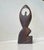 Vintage Abstract Teak Sculpture of Praying Woman, 1970s For Sale - Image 3 of 7