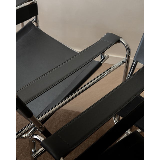 Wassily B3 Lounge Chairs by Marcel Breuer for Knoll International, 1970s, Set of 2 For Sale - Image 14 of 18