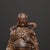 1940s Vintage Chinese Gilt‑Patina Bronze Zhenwu Emperor Seated Deity Statue, Taoist Sculpture For Sale - Image 5 of 9