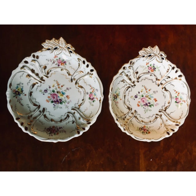 Rococo Pierced Edge Plates - Set of 2 For Sale - Image 9 of 9