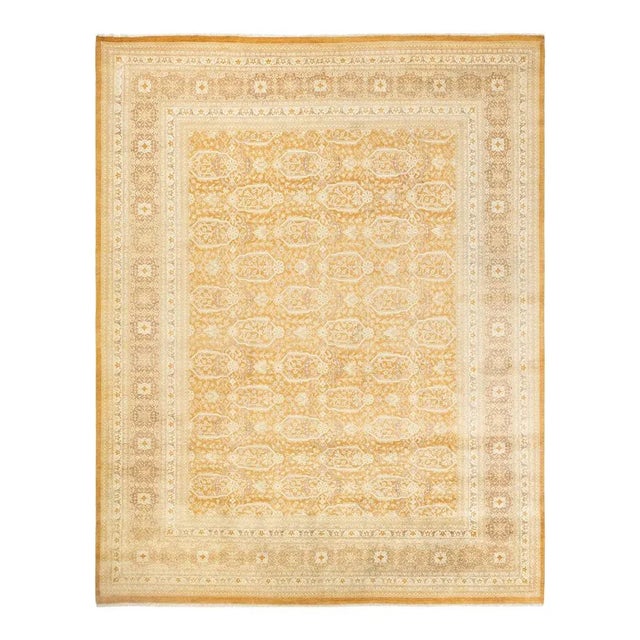 Mogul Collection Hand-Knotted Area Rug - Brown 8' 4" x 10' 5" For Sale - Image 9 of 9