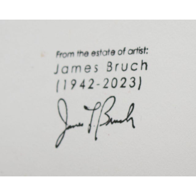 Paper Abstract Acrylic Painting by James L. Bruch For Sale - Image 7 of 7