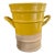 Late 20th Century Yellow Earthenware Planter For Sale