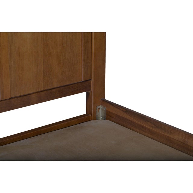 Mission Oak Panel Bed - Walnut For Sale In Chicago - Image 6 of 9