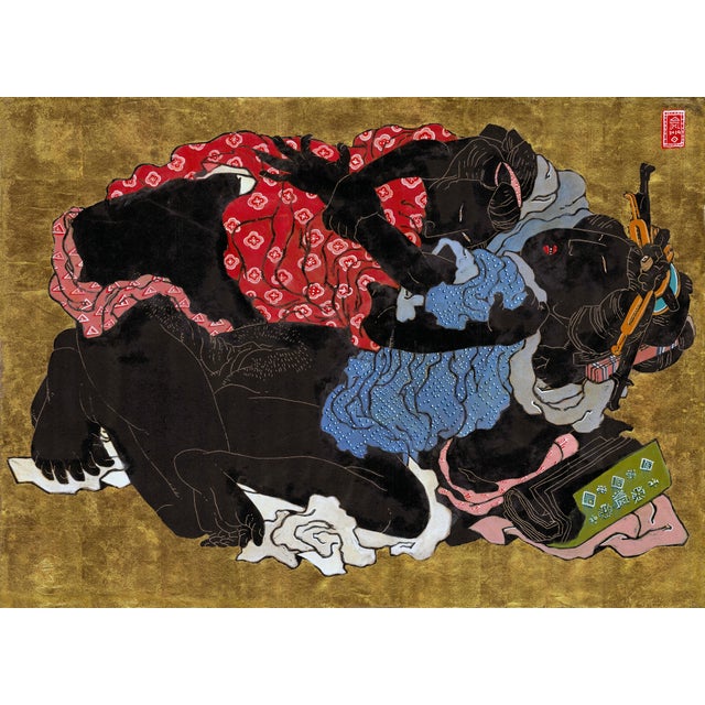 Konstantinos Papamichalopoulos, Nude Shunga I, 2024, Mixed Media, Framed For Sale - Image 6 of 6