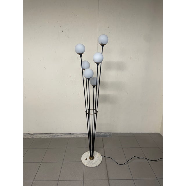 Alberello Glass Floor Lamp form Stilnovo, 1950s For Sale - Image 18 of 18