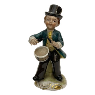 Porcelain Figurine with Drum from Meissen, 20th Century For Sale