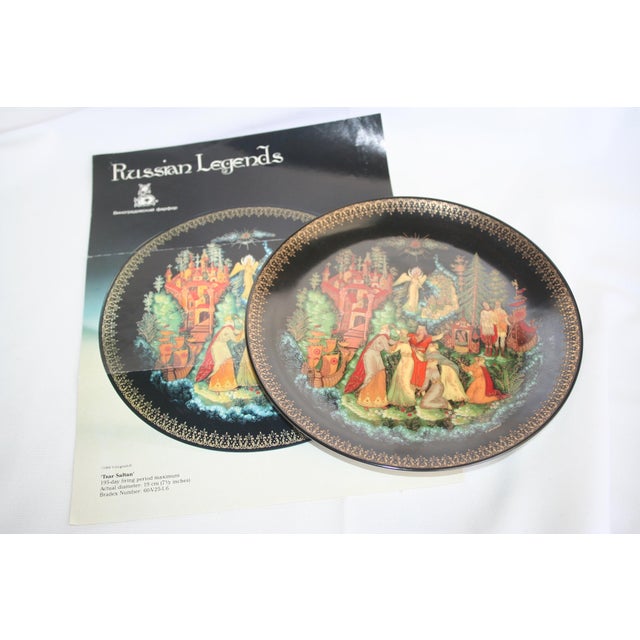 1990s Russian Legends Porcelain Plates - 9 Stories in Russian For Sale - Image 17 of 18