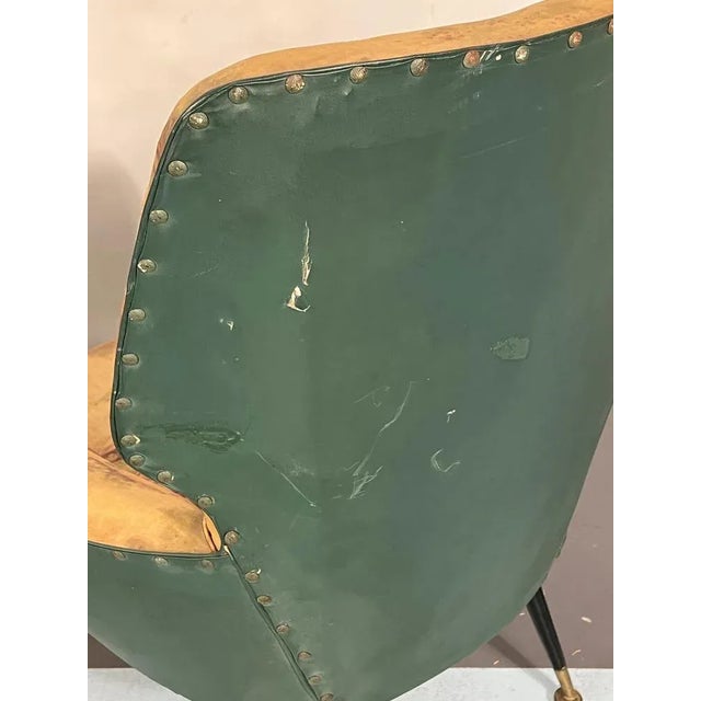 Metal Set of Mid-Century Italian Modern Armchairs, 1950s For Sale - Image 7 of 13