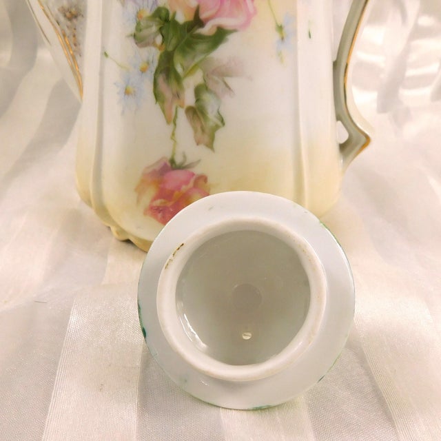 Contemporary 1920s Unmarked Floral Chocolate Pot For Sale - Image 3 of 7