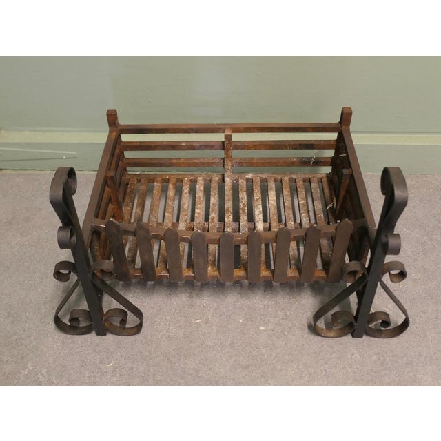 1930s Large Free Standing Fire Basket, 1930 For Sale - Image 5 of 8