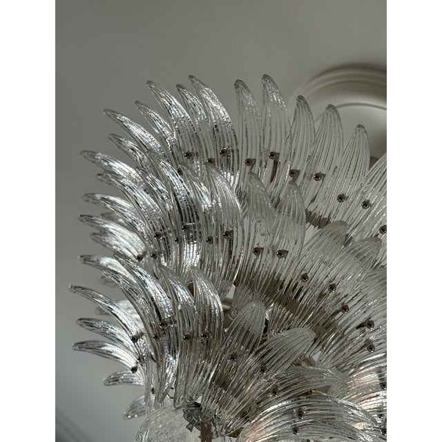 Bold Eclectic Murano Feather Chandelier, 2010 For Sale - Image 12 of 14