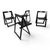 Trieste Folding Chairs by Aldo Jacobi for Bazzani, 1960, Set of 4 For Sale - Image 15 of 17