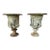 19th Century French Cast Iron Medici Borghese Garden Urns Pair For Sale