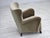 Danish Armchair in Green Velour with Oak Legs For Sale - Image 17 of 18