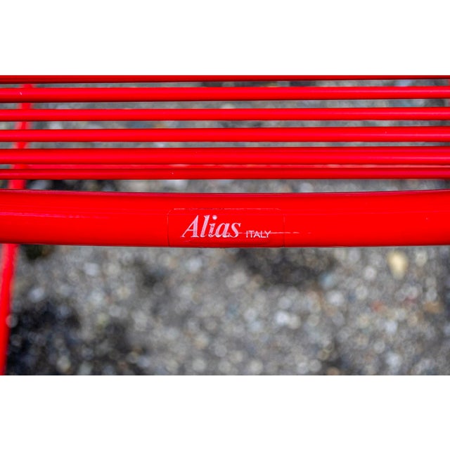 Metal Spaghettis Chair by Giandomenico Belotti for Alias, 1979, Set of 4 For Sale - Image 7 of 10