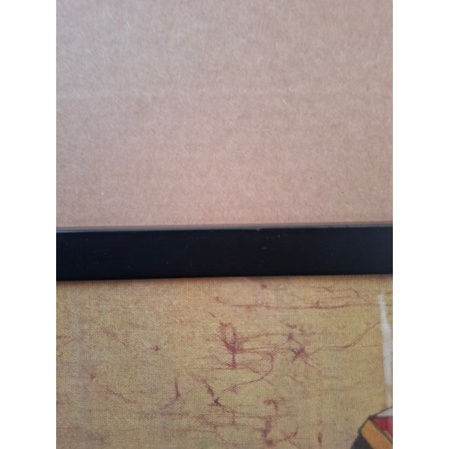 1970s Hamidi, Figurative Scene, 1970, Batik Painting on Fabric For Sale - Image 5 of 9