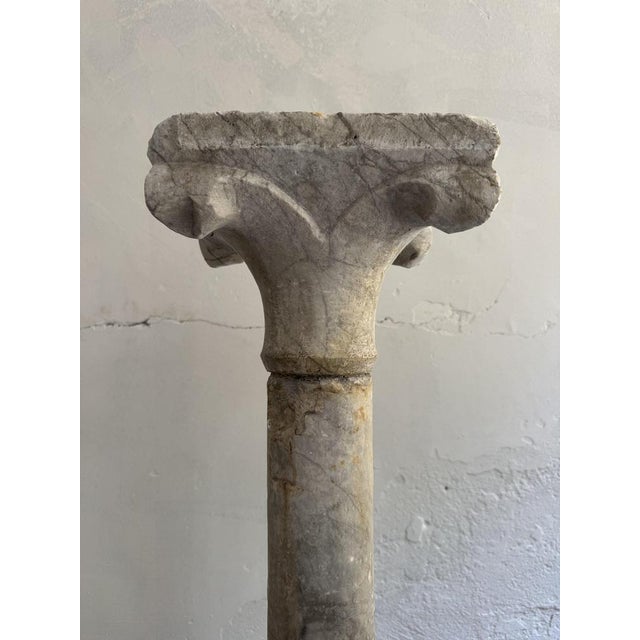 Stone 15th Century Marble Column, Italy For Sale - Image 7 of 18