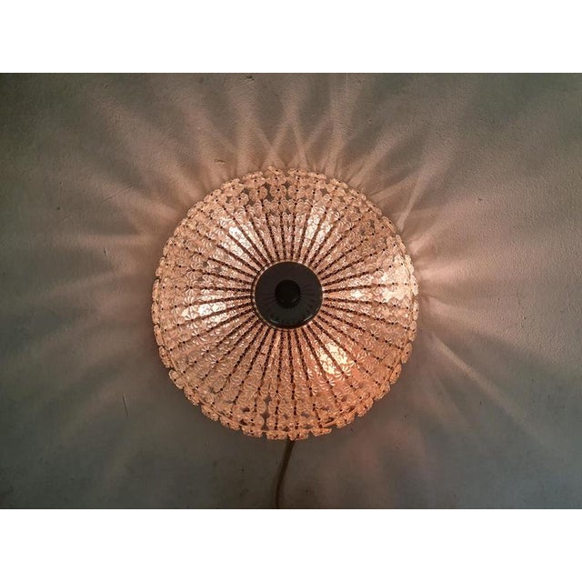 1960s Mid-Century Ceiling Light with Glass Flowers, France, 1960s For Sale - Image 5 of 8