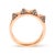 Immerse yourself in the elegance of this exquisite ring, masterfully crafted from lustrantine 14K rose gold. Its unique...
