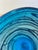Simone Cenedese Murano Threaded Art Glass Vase, Cerulean Blue, C. 2000 For Sale In Seattle - Image 6 of 8