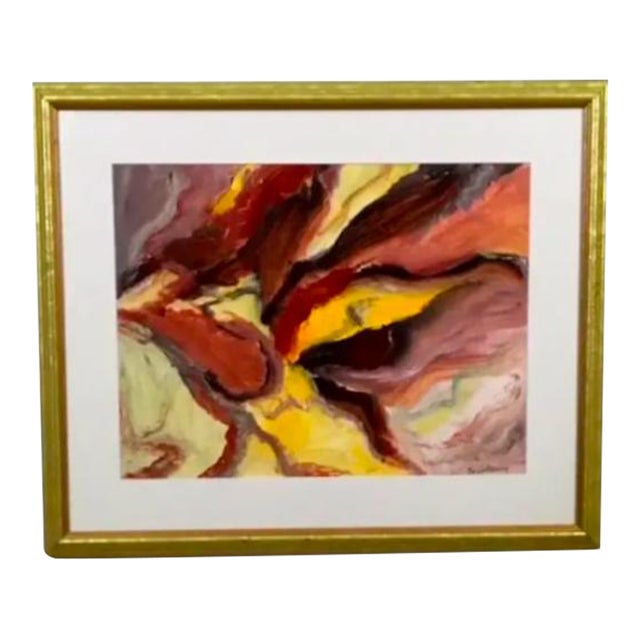 1970s Vic Calderon Vintage "Inspiration" Original Acrylic Painting For Sale