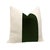 Contemporary 22" Fern Designer Velvet Panel + Linen Pillows - A Pair For Sale - Image 3 of 4