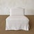 Textile Slip Covered in Linen Chair- Kosa For Sale - Image 7 of 7