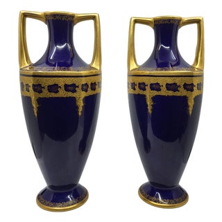 Amphora Vases by Jean Pouyat, 1890s, Set of 2 For Sale