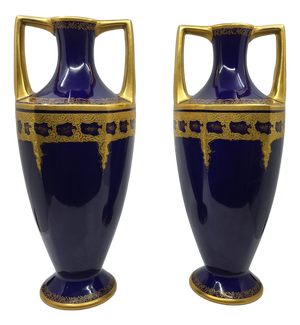 Amphora Vases by Jean Pouyat, 1890s, Set of 2